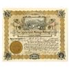 Image 1 : CO. Capital Gold Mining and Milling Co., 1893, I/U Stock Certificate.