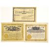 Image 1 : CO. Colorado "Cripple Creek"  Gold Mining I/U Stock Certificate Trio, ca.1896 to 1899,.