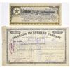 Image 1 : CO. Colorado Investment Co. & Victor Bonding Leading and Mining Co., 1884 & 1897, Stock Certificate 