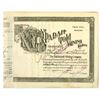 Image 1 : CO. Parah Gold Mining Co., 1898, I/C Stock Certificate.
