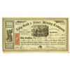 Image 1 : Nevada Territory. King Gold & Silver Mining Co., 1863, I/U Stock Certificate
