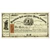 Image 1 : Nevada Territory. Manaolana Gold and Silver Mining Co., 1863, I/U Stock Certificate.