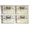 Image 2 : PA. Excelsior Oil Co., 1864, I/C Stock Certificate Quartet.