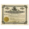 Image 1 : AZ. International Signal Co., 1920, Issued Stock Certificate.