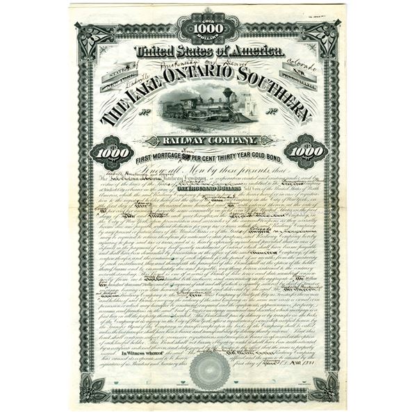 CO. Leadville Breckenridge and Denver Railway Co., 1881, Proof Bond.