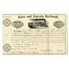 Image 1 : ME. Knox and Lincoln Railroad, 1877, I/U Stock Certificate.