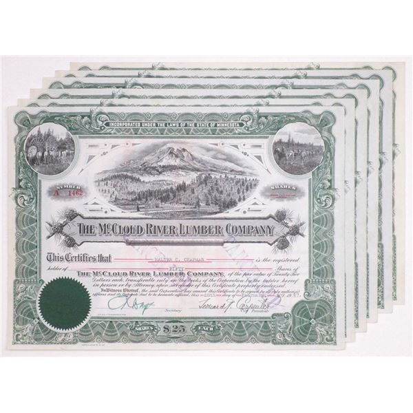 MN. McCloud River Lumber Co., 1946 to 1947, I/C Stock Assortment.