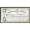 Image 1 : Montana Territory. Helena Steam Power and Lighting Co. 1887 I/U Stock Certificate