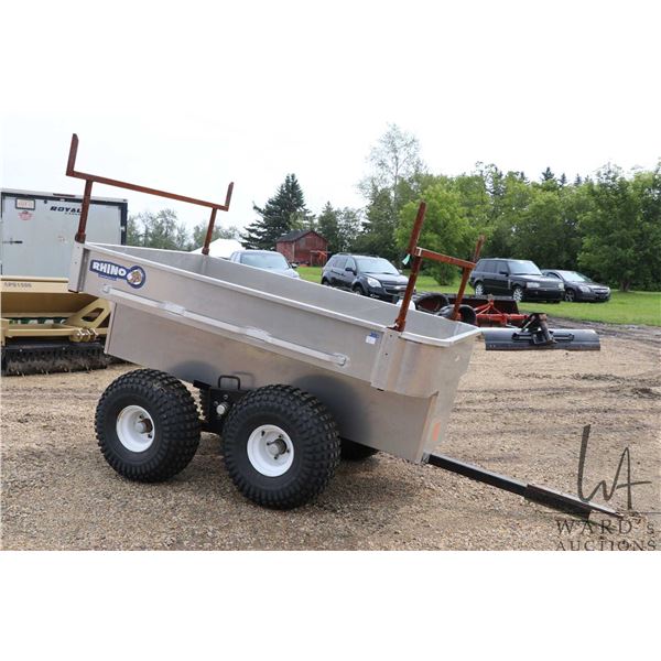 4 wheel ATV wagon, all aluminum construction. Comes with pin and ball hitch