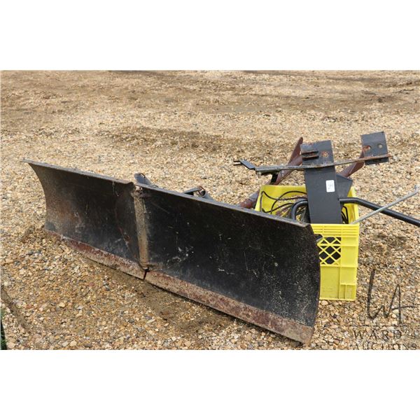 Polaris 54" wide adjustable plow blade to fit Lot 1. Comes with winch and mounting brackets