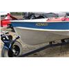 Image 2 : Prowler 14' aluminum boat, Serial 243014, with Evinrude 15hp motor, Serial 7006722, not tested at ti