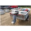 Image 9 : Prowler 14' aluminum boat, Serial 243014, with Evinrude 15hp motor, Serial 7006722, not tested at ti