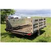 Image 3 : 1999 Road Sport snowmobile/ATV trailer manufactured by Dyson Trailers with pull out ramp, used as ut