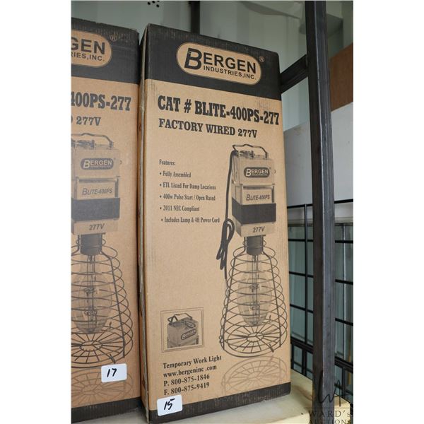 Bergen Industries CAT # B:LIE-400PS-277 work lite, tapable for all voltages, factory wires for 277V