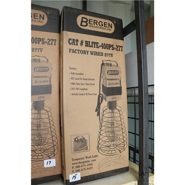 Bergen Industries CAT # B:LIE-400PS-277 work lite, tapable for all voltages, factory wires for 277V