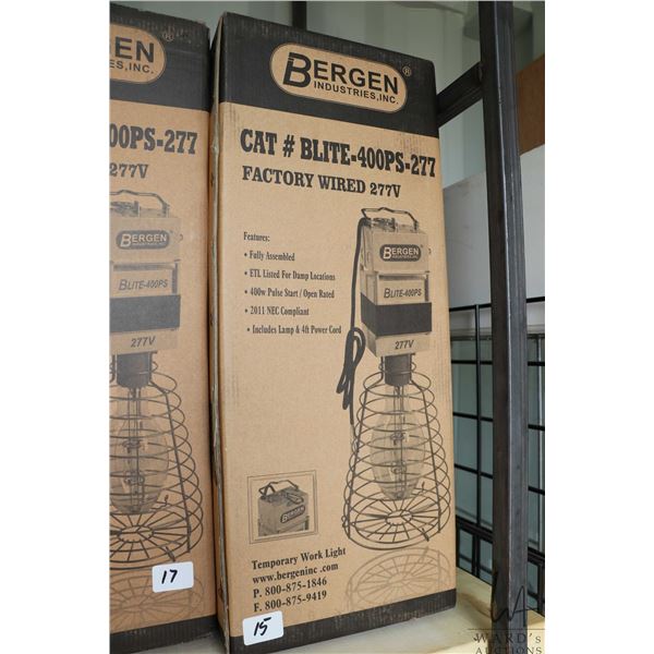 Bergen Industries CAT # B:LIE-400PS-277 work lite, tapable for all voltages, factory wires for 277V