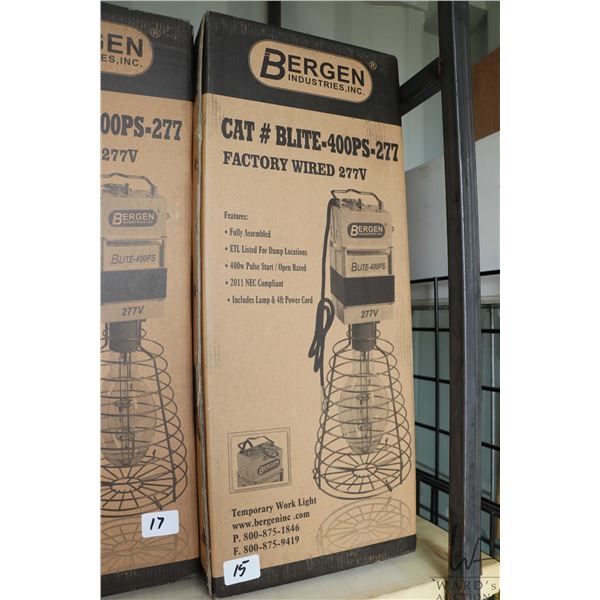 Bergen Industries CAT # B:LIE-400PS-277 work lite, tapable for all voltages, factory wires for 277V