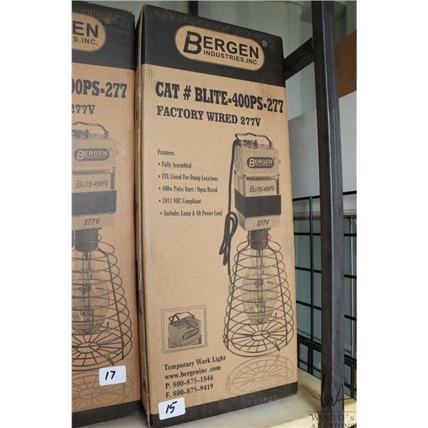 Bergen Industries CAT # B:LIE-400PS-277 work lite, tapable for all voltages, factory wires for 277V