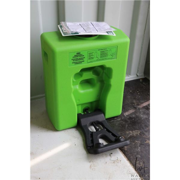 Uline Slim Flow Eyewash Station, comes with instruction manual and signage. No solution included