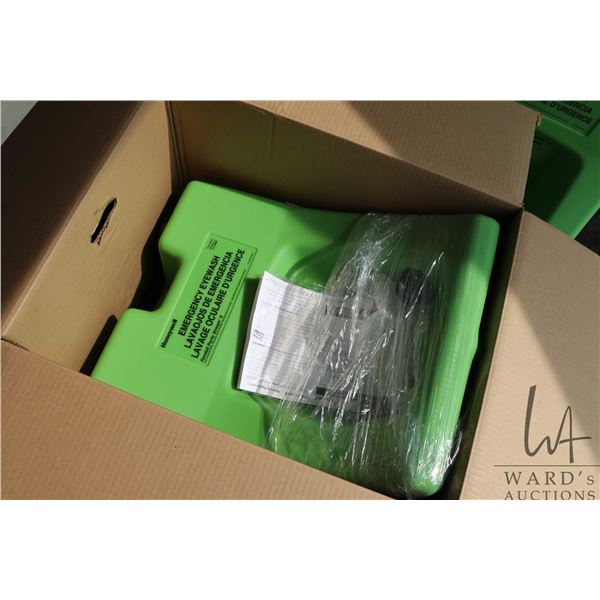 New in box Honeywell Emergency Eyewash station, does not include solution