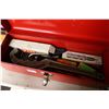 Image 3 : Large selection of hand tools including 1/2" drive torque wrench, AC charge kit, assorted pullers, r