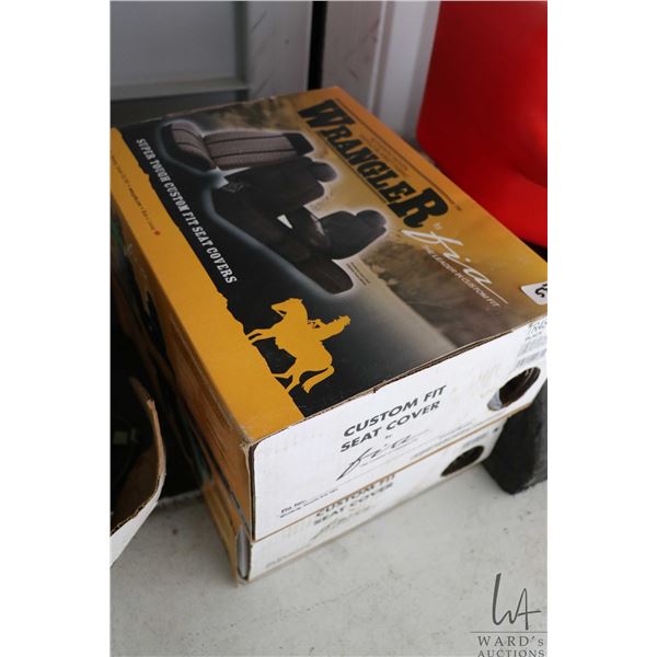 Set of new in box front and year seat covers for GM or Chevrolet truck, see pictures for fitment