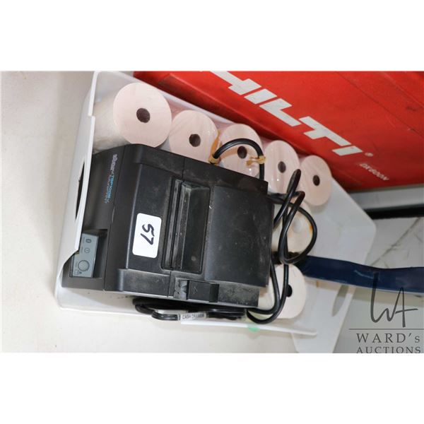 Star TSP100 III receipt printer with 7 rolls of receipt paper