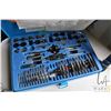 Image 3 : Mastercraft Standard and Metric tap and die set, appears complete, and a Mastercraft folding worktab