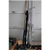 Image 1 : 3 vintage heavy 10' fishing rods and reels