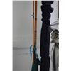 Image 4 : 3 vintage heavy 10' fishing rods and reels