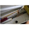 Image 4 : 4 fly rods and box of assorted fishing tackle including flies, line, leaders, etc