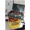 Image 1 : Coleman 425 liquid fuel camping stove and a selection of extension chords and booster cables