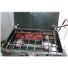 Image 2 : Coleman 425 liquid fuel camping stove and a selection of extension chords and booster cables