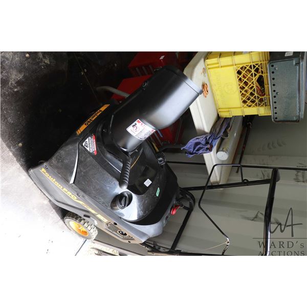 Poulan Pro PR121ES 21" gas powered snow thrower, not tested at time of catalouging, appears unused, 