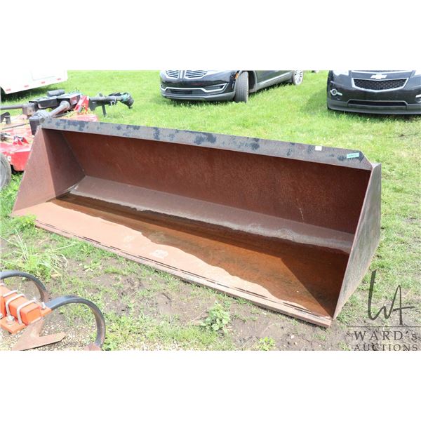 Large 10' steel front end loader bucket