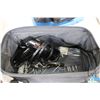 Image 4 : Selection of power tools including Western 4" grinder, Makita square finishing sander with dust bag,