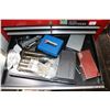 Image 10 : Set of Sears Craftsman 9 drawer cabinets and contents including socket sets, screwdrivers, pliers, h