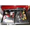 Image 9 : Set of Sears Craftsman 9 drawer cabinets and contents including socket sets, screwdrivers, pliers, h