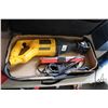 Image 1 : DeWalt DW304P chorded reciprocating saw with selection of blades, in original soft case, working at 