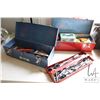 Image 1 : 2 metal tool boxes and contents including wrenches, adjustable wrenches, pliers, files, hammers, etc