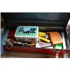 Image 4 : 2 metal tool boxes and contents including wrenches, adjustable wrenches, pliers, files, hammers, etc