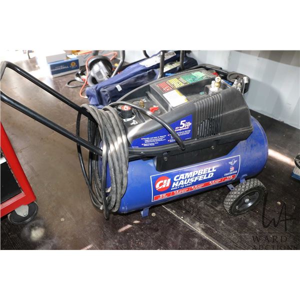 Campbell Hausfeld 5hp 13 gallon 6.9cfm 120volt compressor, working at time of catalouging