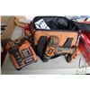 Image 1 : Selection of 18v Rigid cordless tools including variable speed drill, impact, 4 batteries and a char