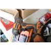 Image 2 : Selection of 18v Rigid cordless tools including variable speed drill, impact, 4 batteries and a char