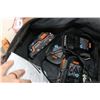 Image 3 : Selection of 18v Rigid cordless tools including variable speed drill, impact, 4 batteries and a char
