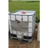 Image 1 : Schutz 1000L/275gal water tank with shutoff valve and caged pallet, 46"x39"x48"