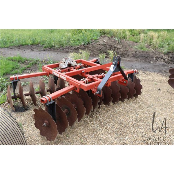 Farmk King 84" 3 point hitch adjustable disc harrow