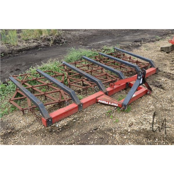 Farm King 9' 3 point hitch field harrow