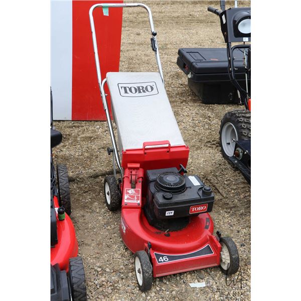 Toro 46 rear bag mower, working at time of catalouging