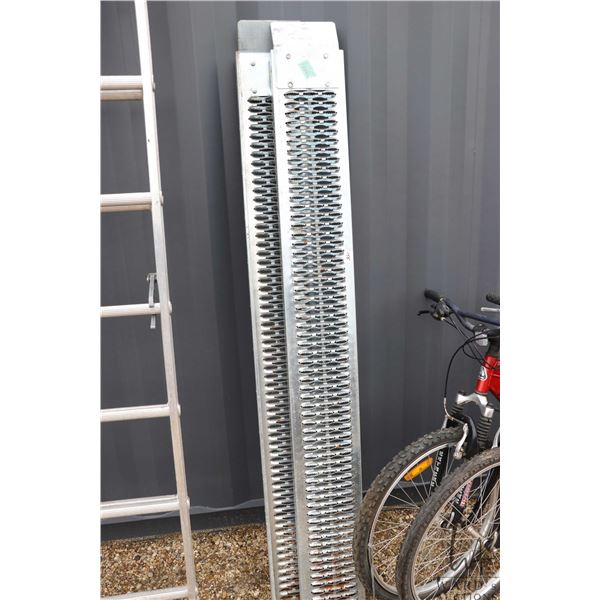 Pair of 76" steel loading ramps